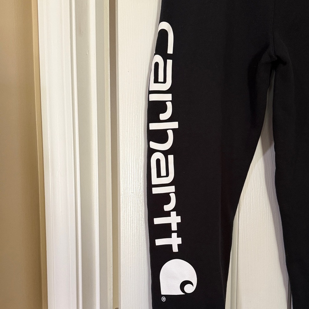 Women’s Black Carhart Jogger Pants - Comfortable Everyday Wear - Picture 4 of 5